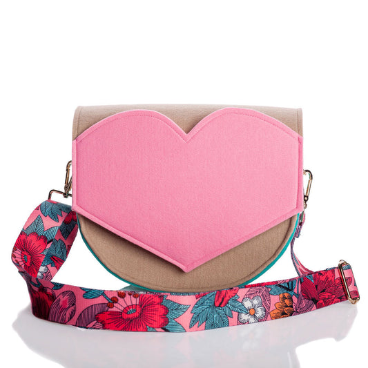 Pink heart bag